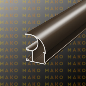 Профиль вертикальный асимметричный MS125 Бронза глянец (A17)